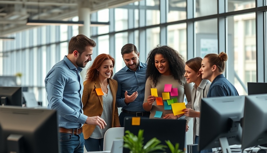 Office team brainstorming AI adoption in San Diego.