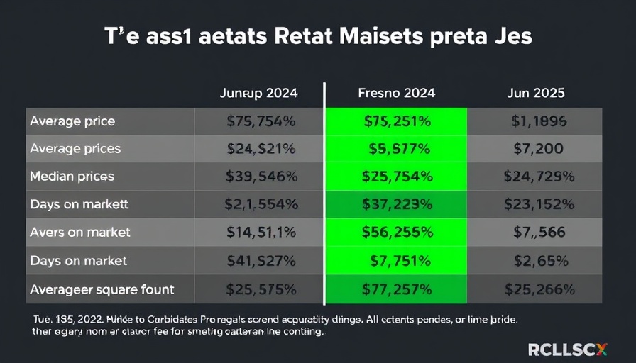 Fresno and Clovis real estate market comparison chart June 2024 vs 2025.