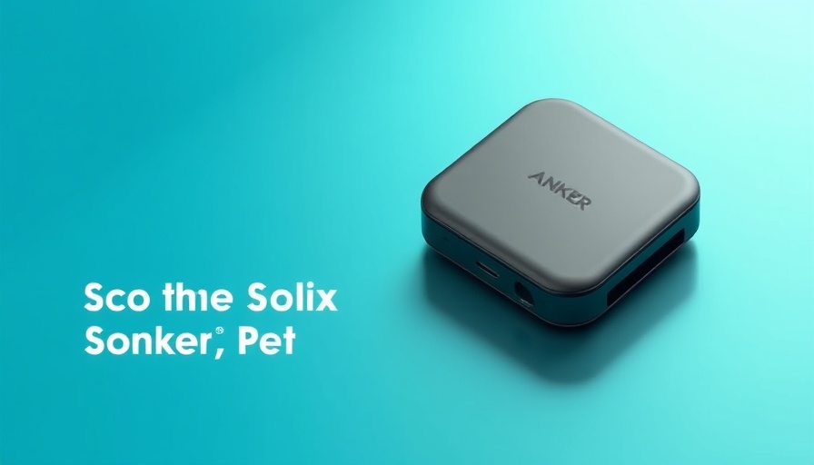 Anker Solix smart device on colorful Prime Day deals background.