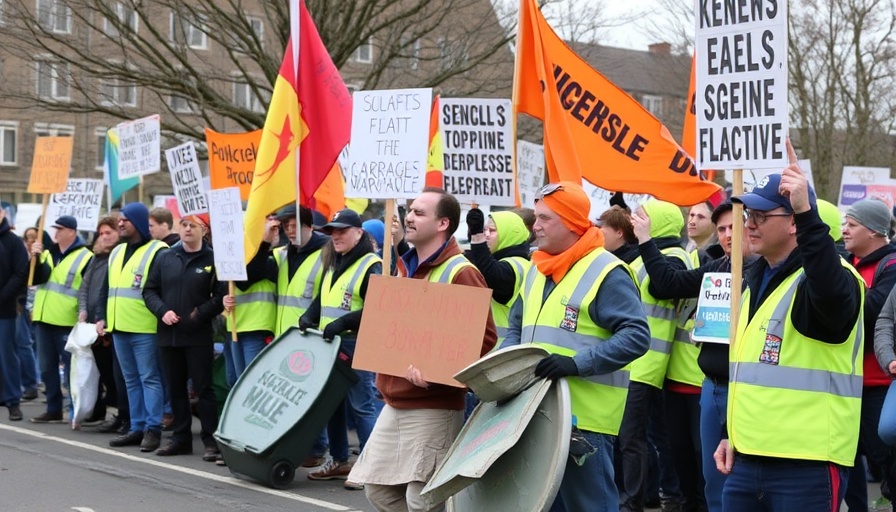 Garbage workers solidarity strike continues