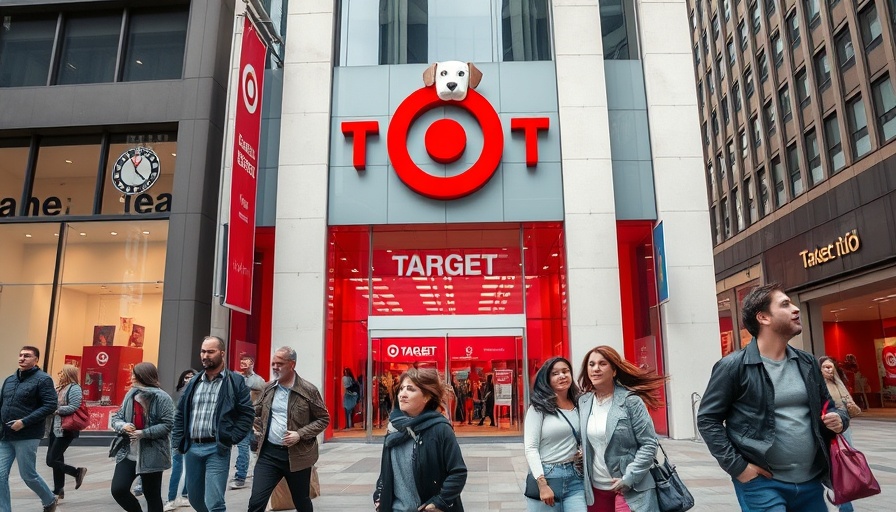 Target storefront in city reflecting brand identity