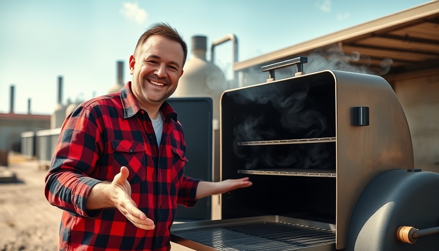 Kevin Bludso’s BBQ: Man smiling by open smoker.