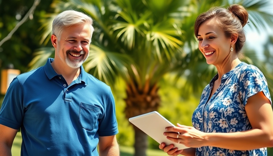 San Diego real estate agents outdoors on a sunny day.