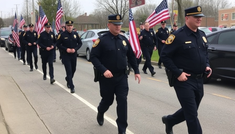 Watch live: Procession underway for fallen parole officer