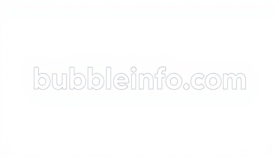 Minimalistic 'bubbleinfo.com' logo.