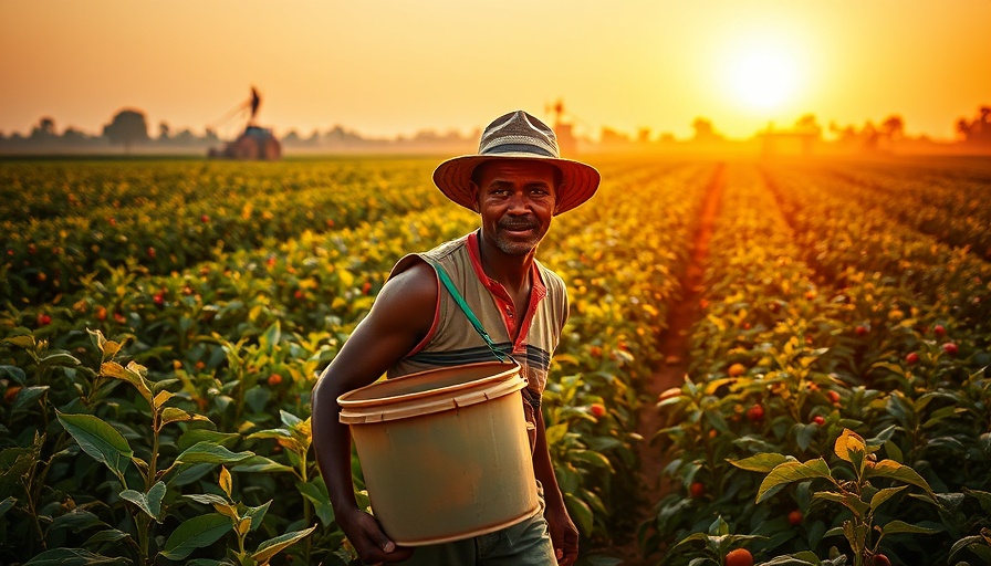 Agricultural worker in California field during OSHA inspection process.