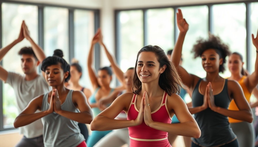 Group yoga session for Vitamin D and blood sugar management.