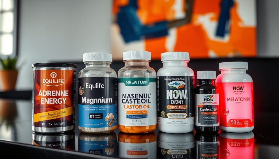 Healthy Sleep Stack supplements and device on a countertop.