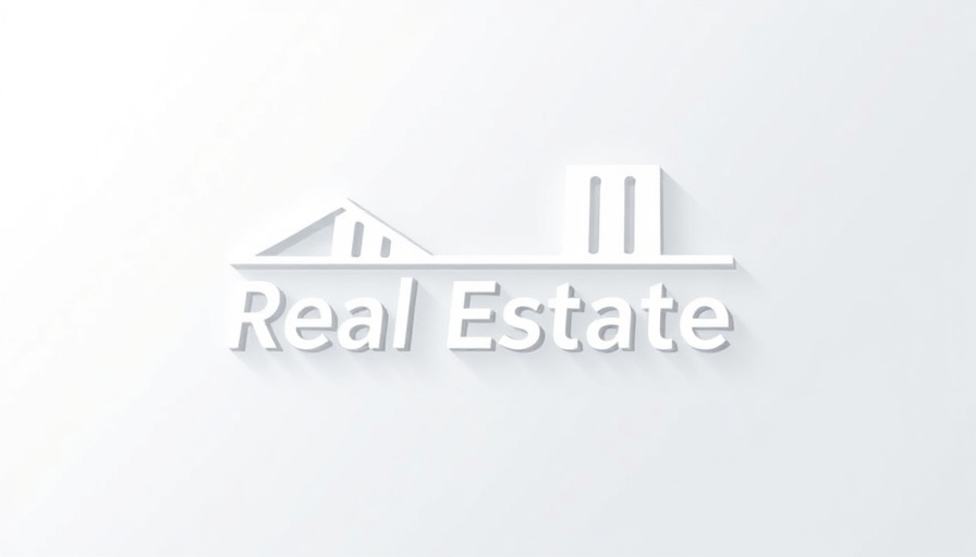 Minimalist logo for real estate website with modern typography.