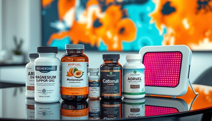 Healthy sleep stack with supplements and red light device for restorative rest.