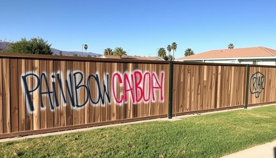 Police investigating after hateful graffiti left on rainbow fence in Scripps Ranch