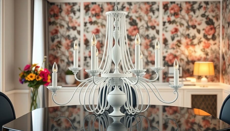 Partially assembled chandelier in a floral interior, highlighting the importance of taking breaks for productivity.
