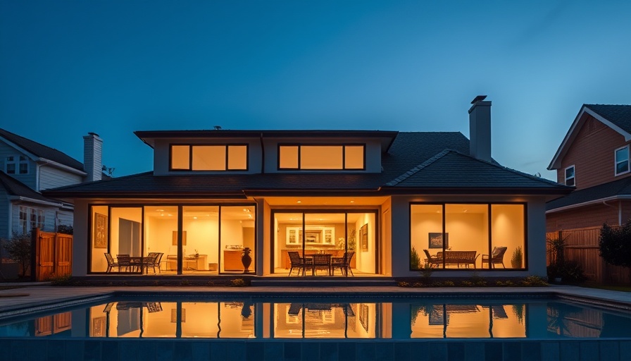 Modern one-story house with pool, valuations in 2025