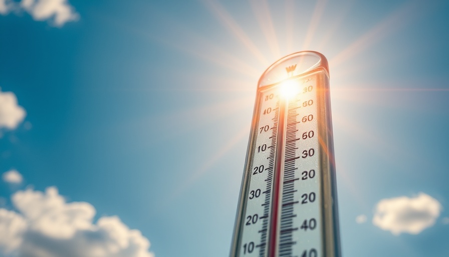 High temperature on thermometer under bright sun; cheap ways to cool down your home.