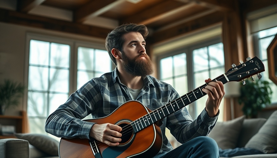 Scotty Hasting songwriting wisdom in a cozy living room.