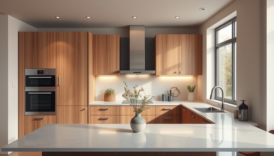 Energy-efficient kitchen appliances 2025 in a modern sleek kitchen.