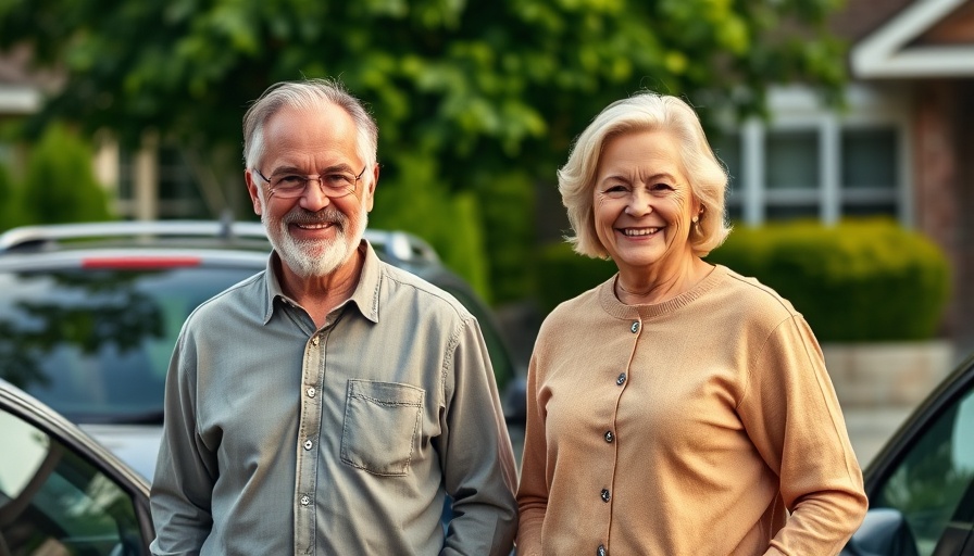 Millionaire class couple in suburban setting in America.