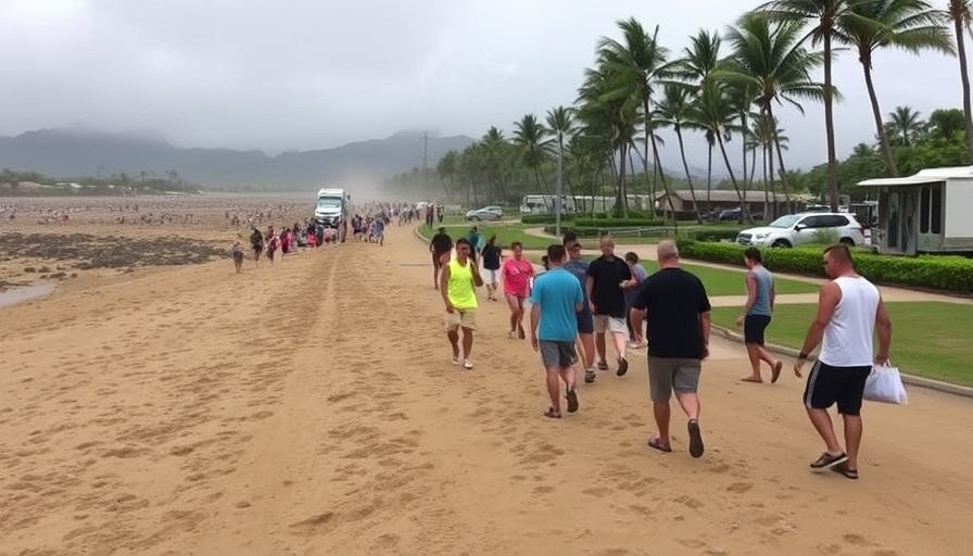 People in Hawaii evacuate after tsunami warning issued