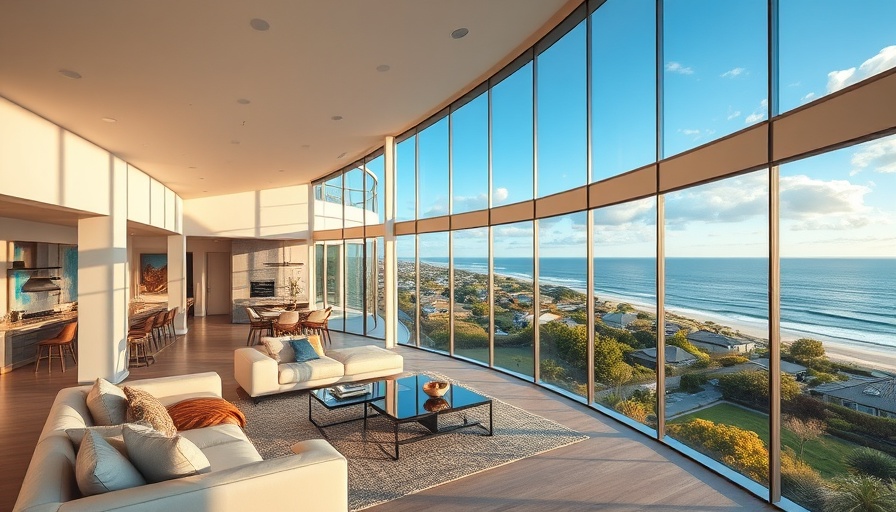 Contemporary San Diego real estate with ocean view and modern design.