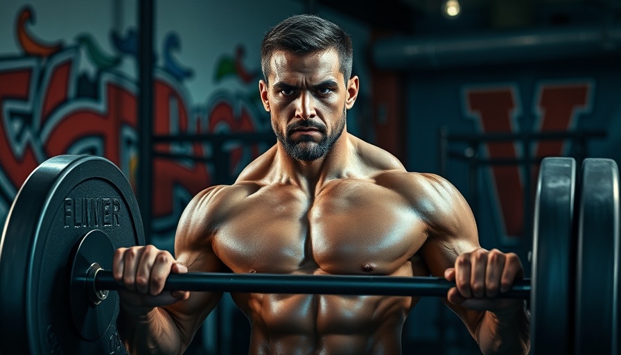 Muscular man lifting weights at gym; PHAT Workout Program.