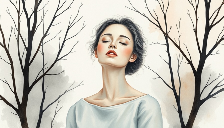 Ethereal painting representing health and wellness after loss.