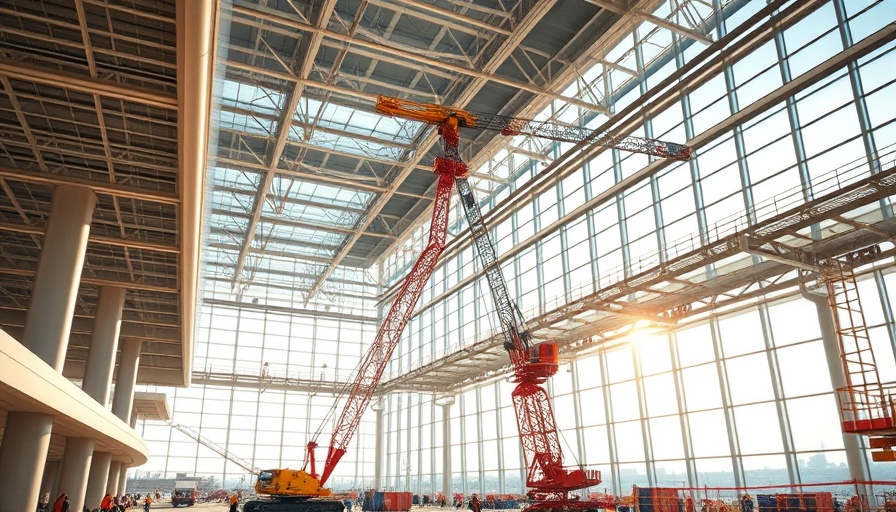 Modern construction at JFK Airport new international terminal.