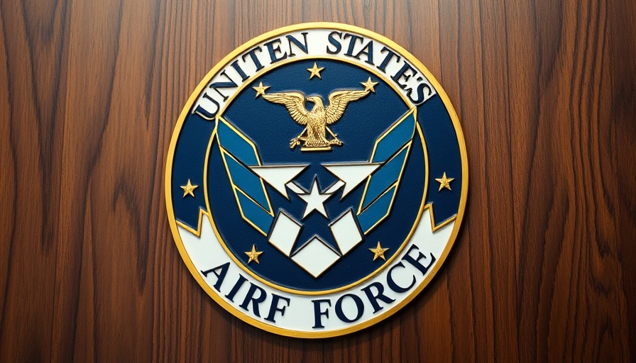 US Air Force emblem representing transgender retirement benefits topic.