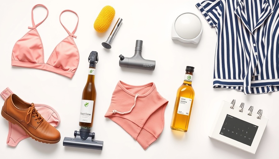 Lively lifestyle products collage, featuring fashion and wellness items.