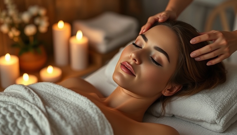Woman enjoying wellness treatments in Brentwood TN, relaxing spa scene