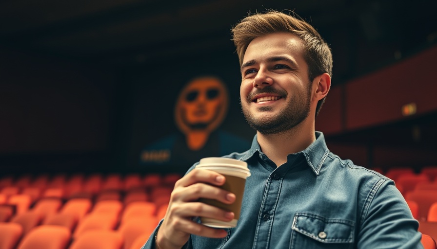 Keith Jardine holding coffee at a film event, Hollywood career.