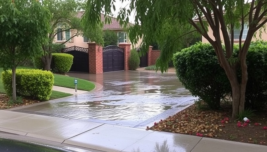 Water main break sends water gushing through Granada Hills home