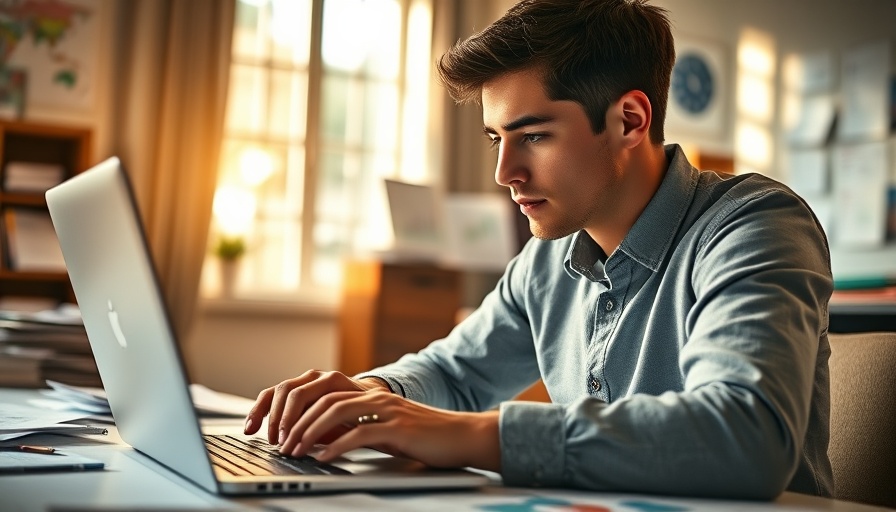 Young man analyzing financial charts; Interest Rates Impact Buying Power