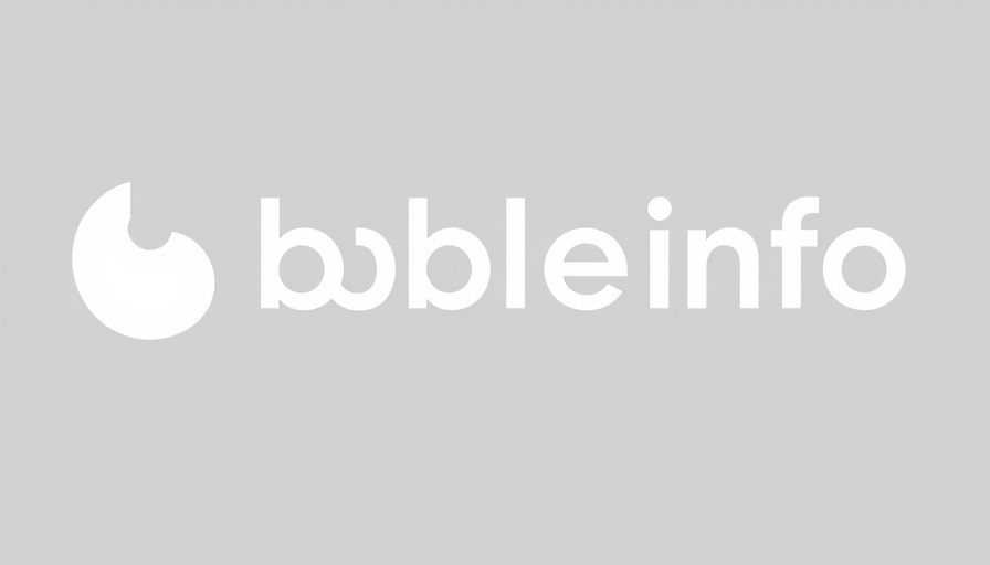 Minimalist logo for 'bubbleinfo.com', related to real estate.