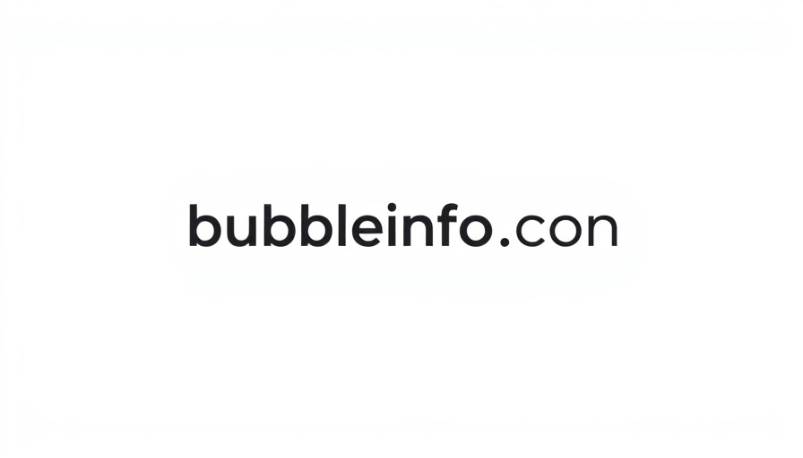 Minimalist text logo for San Diego real estate market site 'bubbleinfo.com'