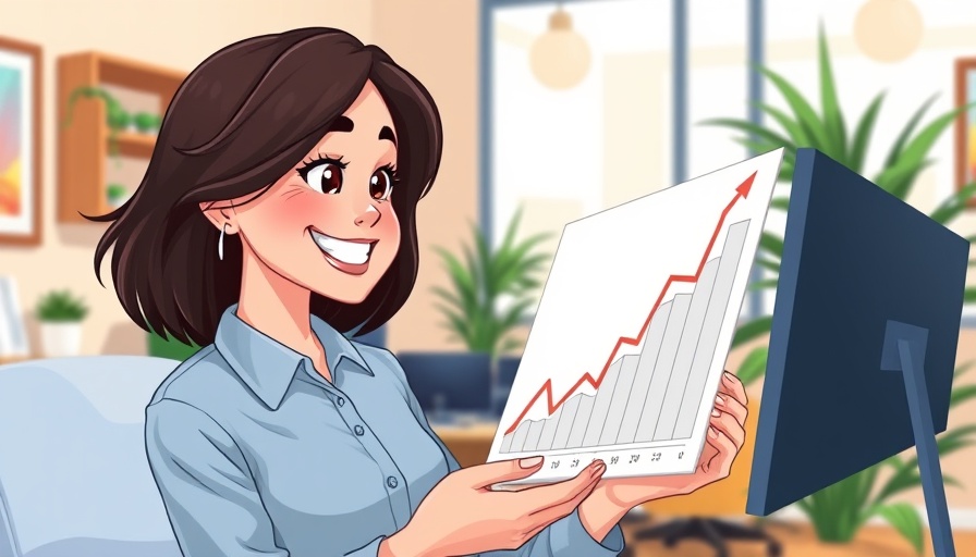 Chiropractor salaries concept illustration with rising graph and woman.