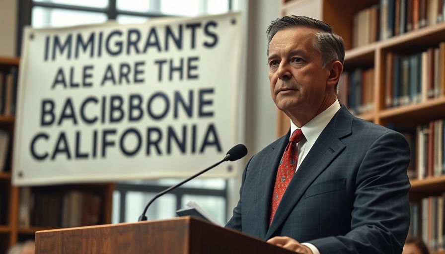 California Attorney General addresses immigrant support against Trump funding policies.
