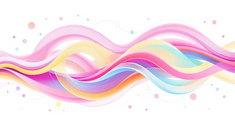 Abstract illustration of wavy lines, chiropractic medical integration theme