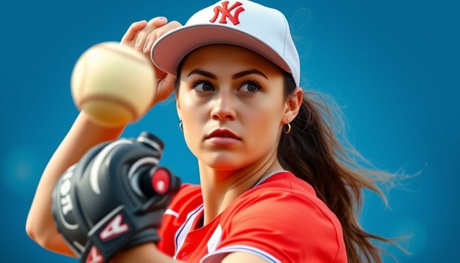 High school athlete in action pitching at a softball game.