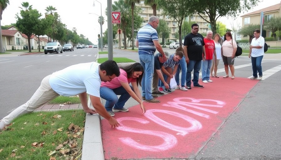 Community members take red chalk to San Diego curbs to mark for daylighting