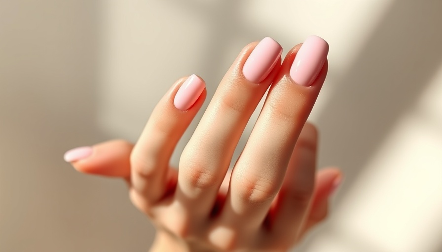 Elegant hand with almond-shaped pink nails, Millennial vs Gen Z nail shape.