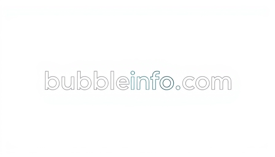 Modern text logo of bubbleinfo.com, sleek design