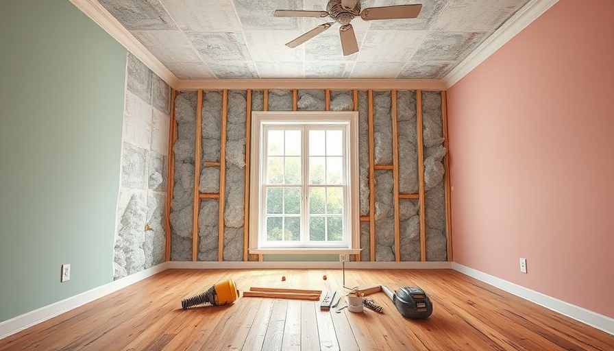 Partially renovated room showing home renovation progress with tools.