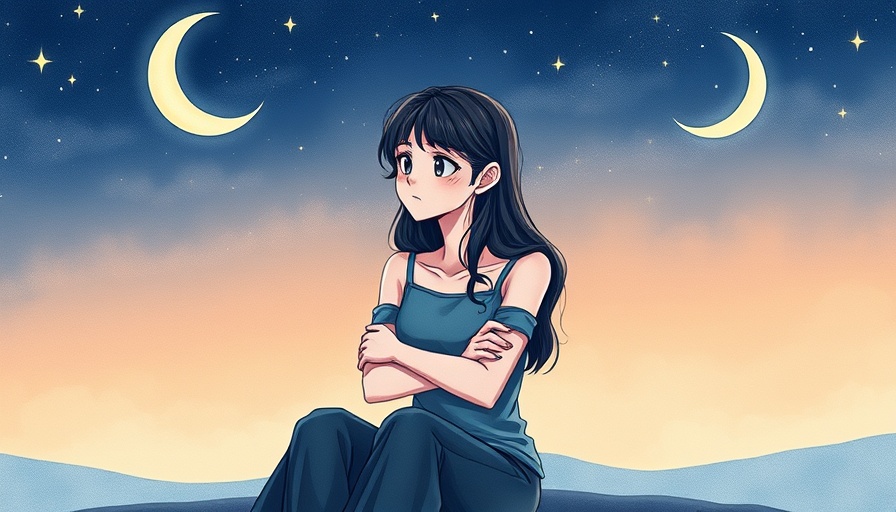 Melancholic woman under starry sky contemplating reclaiming your voice.
