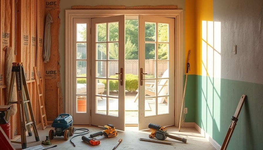 Open French door installation showing interior renovation benefits.