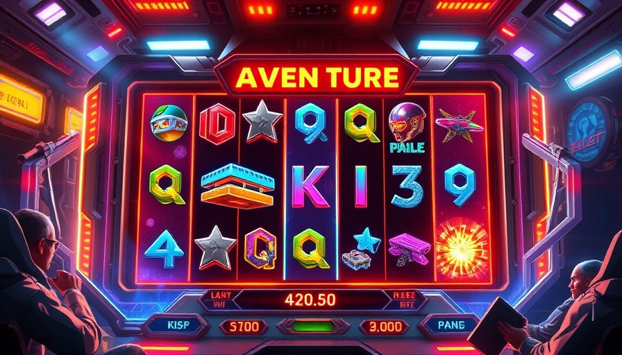 Adventure-based online slot games interface concept.