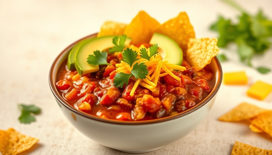 Delicious chili recipe with September ingredients, perfect for autumn.