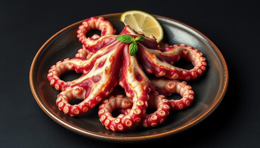 Exquisite octopus dish at Restaurant Ki Little Tokyo
