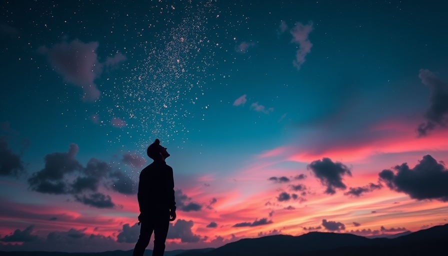 Ethereal silhouette releasing stars into night sky, Micro-Faith Benefits.