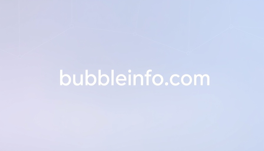 Minimalist 'bubbleinfo.com' logo design.