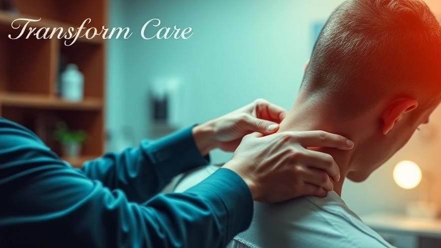 Chiropractic assessment with gentle neck adjustment in a tranquil clinic setting.